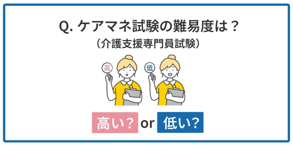 介護支援専門員試験（ケアマネ試験）の合格率と難易度を解説