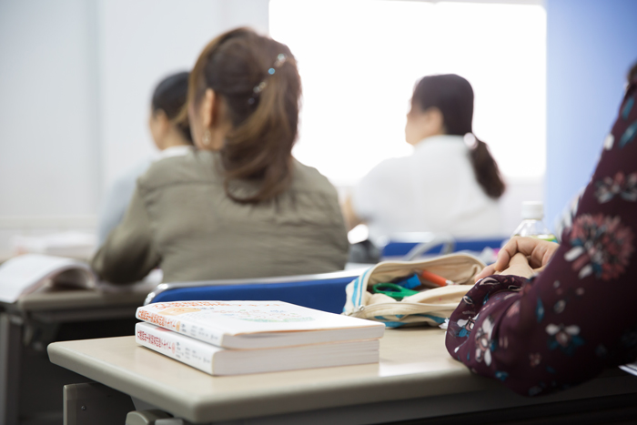 初任者研修で学ぶ認知症の理解に関する授業風景