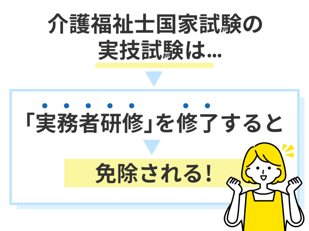 介護福祉士の実技試験免除の条件