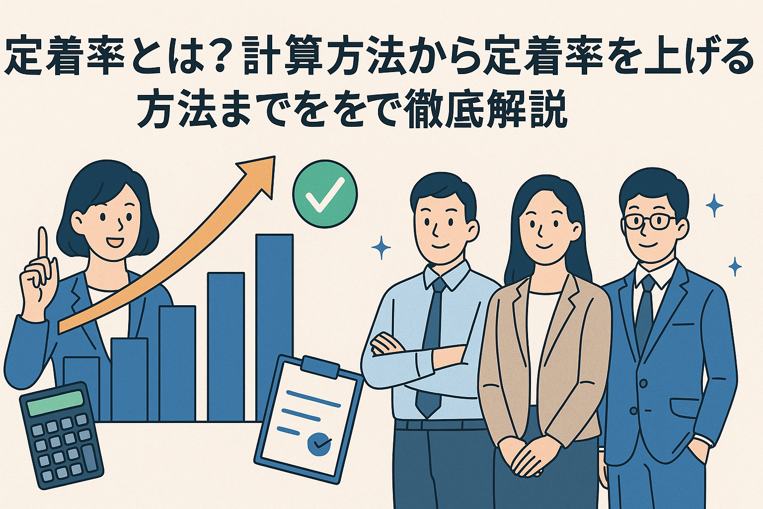 定着率とは？計算方法から定着率を上げる方法までを徹底解説